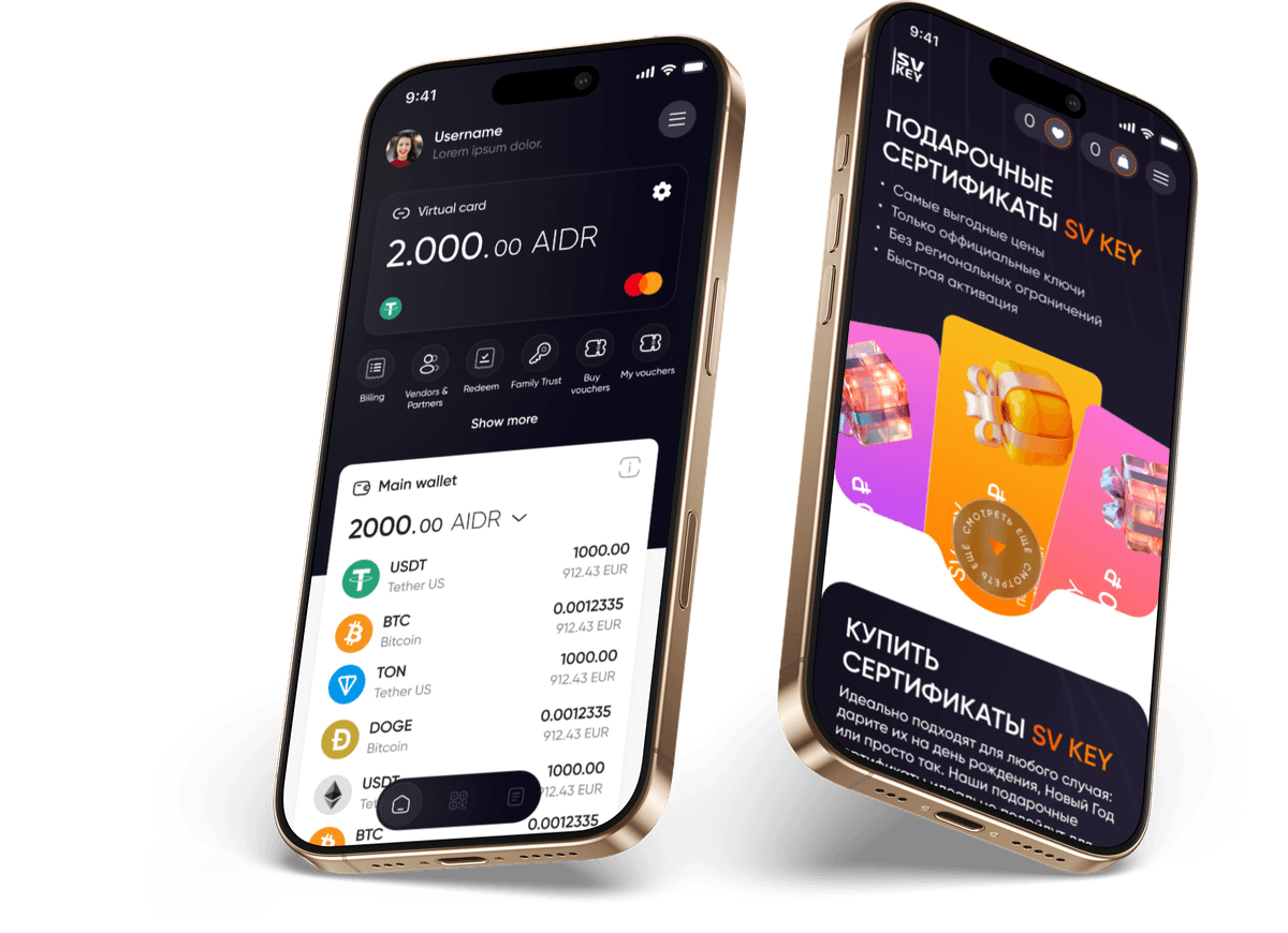 Mobile app showcase